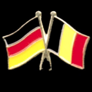 Krawattenspange Deutschland/Belgien