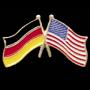 Flaggenpin Deutschland/USA
